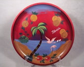 Vintage Florida Tray Toleware Souvenir Tole Ware