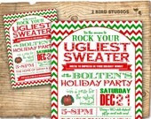 Christmas party invitation - Ugly Sweater holiday party invitation - Adult holiday party invite - holiday party Il_170x135