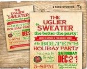 Holiday party invitation - Ugly Sweater Christmas party invitation - DIY holiday party invite- ugly sweater invitation Il_170x135