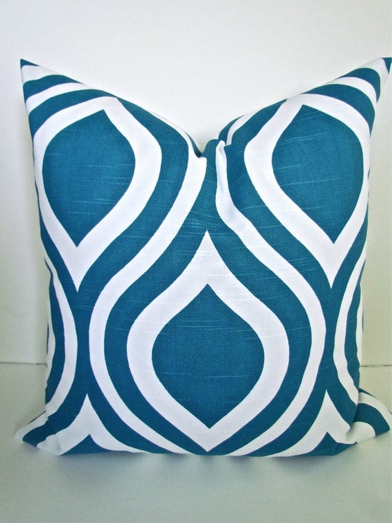 Items similar to DECORATIVE THROW Pillows 16x16 Turquoise Throw Pillow