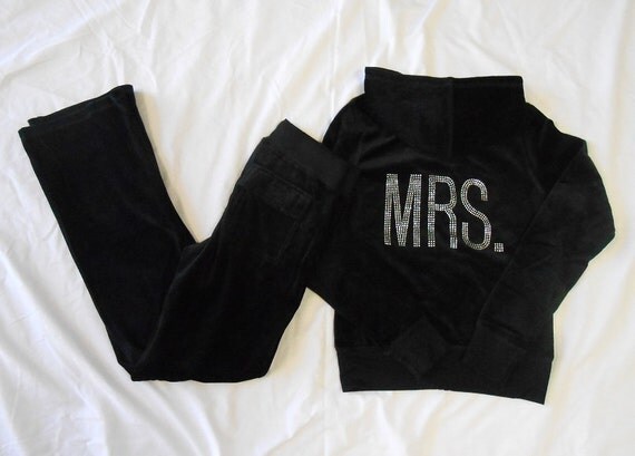white bride sweatsuit