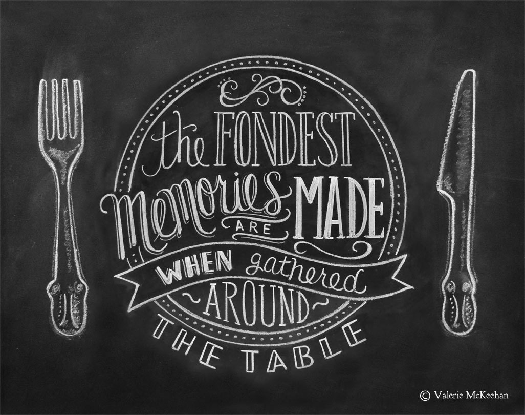 Chalkboard Art Kitchen Chalkboard Art Dining Room by LilyandVal