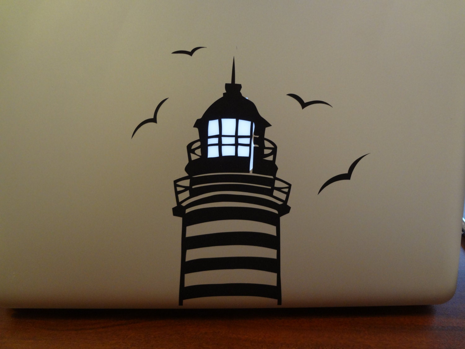 Lowered delicate vinyl bulb decal sticker skin for macbook pro
