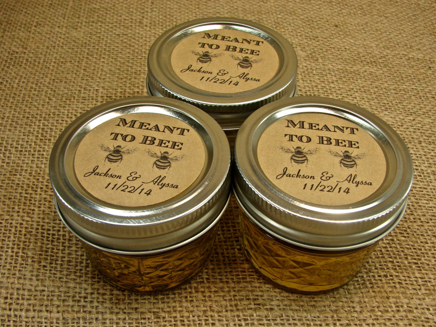 Mini Mason Jar Wedding Favors Wedding Honey Favor Jars