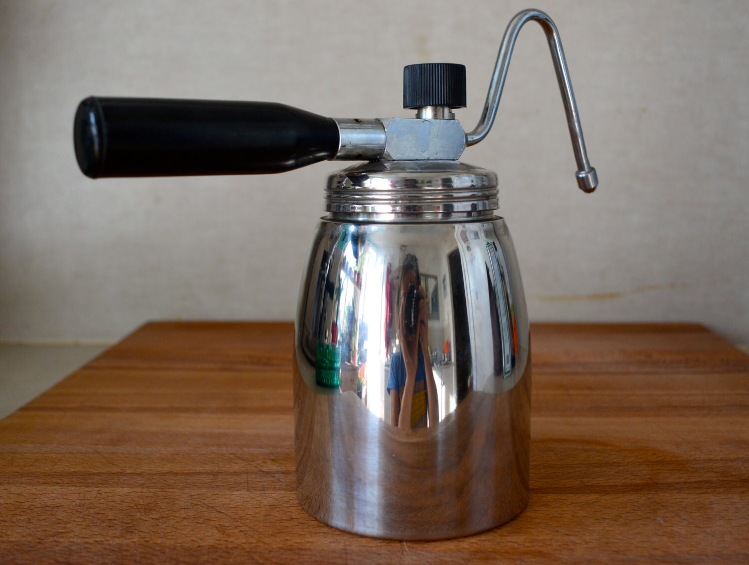 Vintage Italian Stovetop Milk Steamer Frother. Coffee Espresso