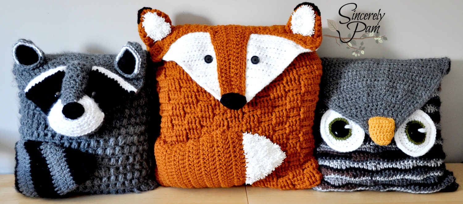 Felix the Fox Pillow Cover and Bag crochet pattern PDF Felix the Fox Pillow Cover and Bag crochet pattern PDF