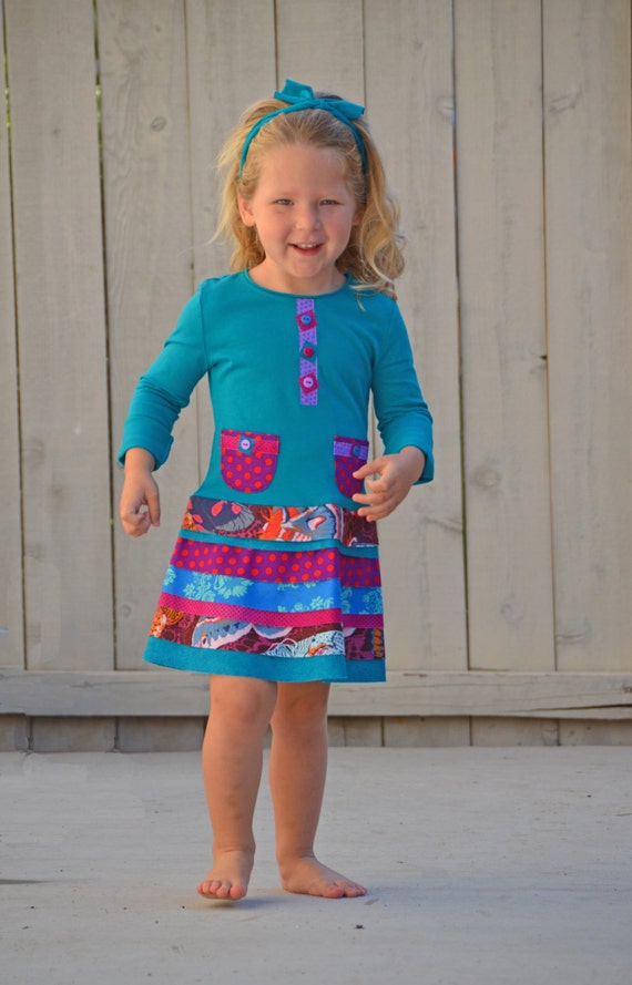 Girls school dress pattern Matilda Jane inspired pdf sewing