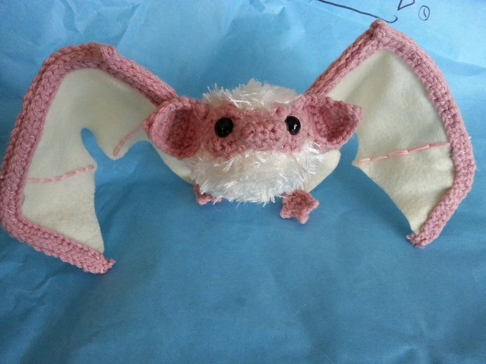 Ghost Bat Realistic Wired Amigurumi Crochet Pattern PDF