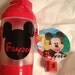 Personalized mickey mouse night light and water bottle with snack pack and strap