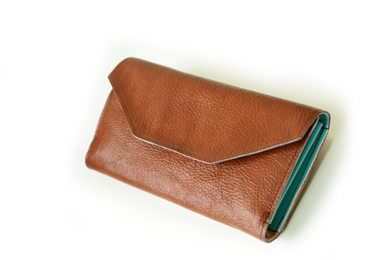 Brown Women's Leather wallet 03 Handmade Wallet by PansyBag