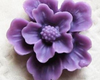 12 pcs of sakura flower cabochon-22mm-rc0166-2-purple