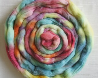 Merino Wool Roving - Hand Painted Felting or Spinning Fiber