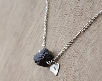 GENUINE raw Black Tourmaline Necklace Healing Crystal Natural Stone Yoga Jewelry healing jewelry healing jewelry positive energy