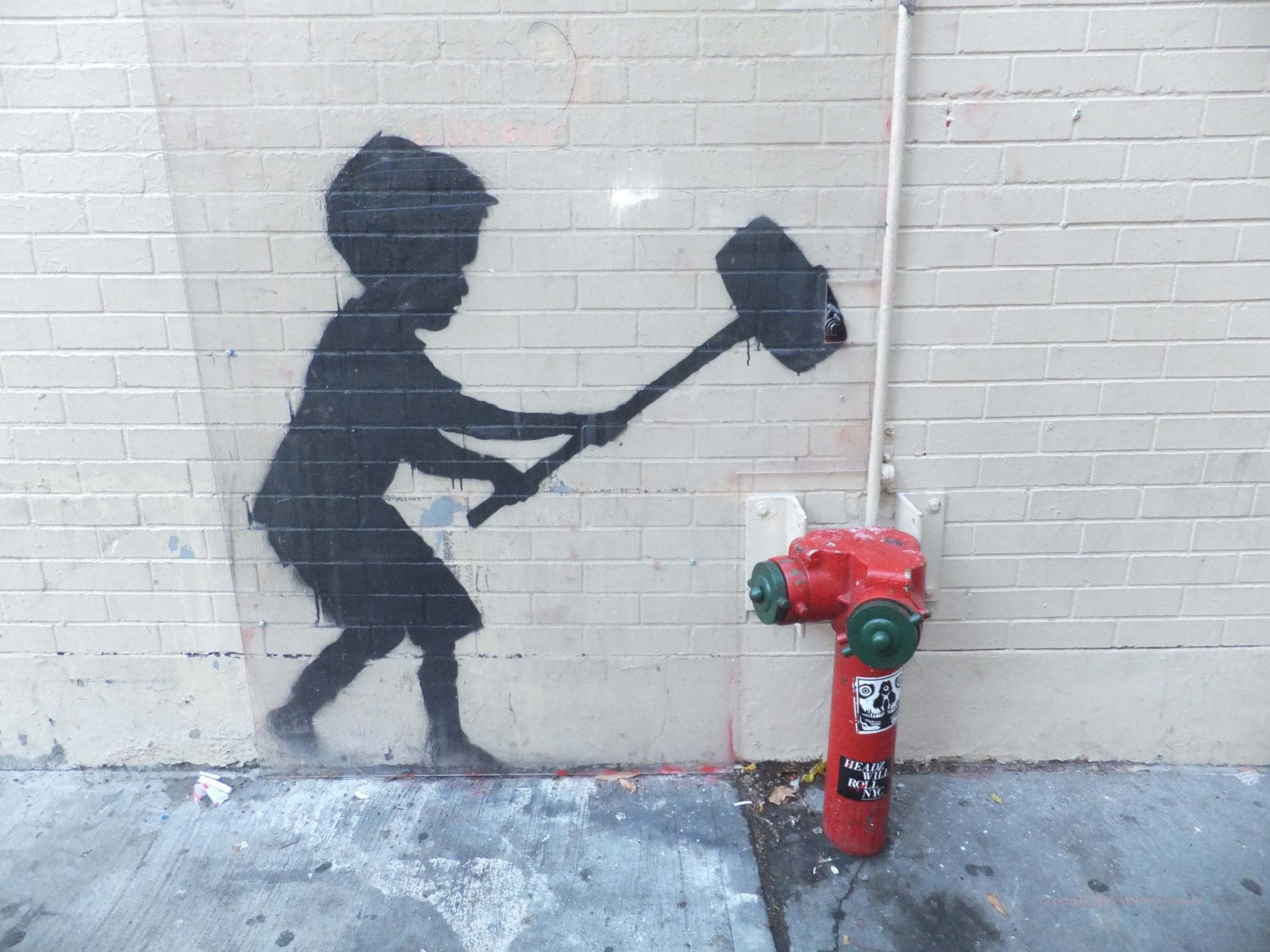 Banksy graffiti. Upper West Side. Manhattan. New York by Phobot