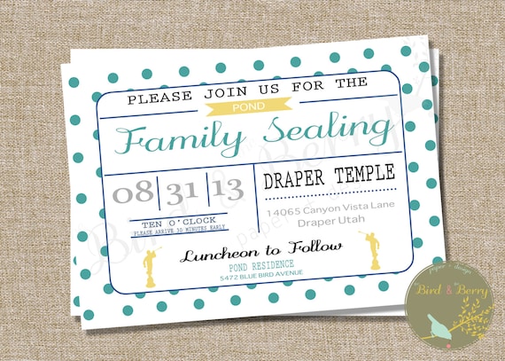 Family Temple Sealing Invitations 1