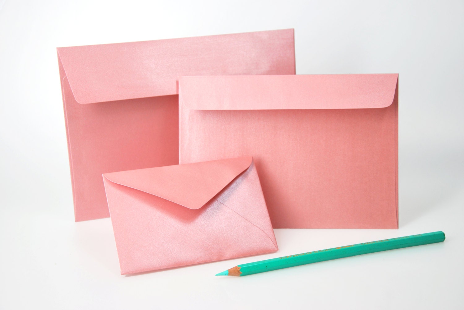 A7 5x7 Metallic Pink Envelopes Perfect for 5x7 by SQUISHnCHIPS