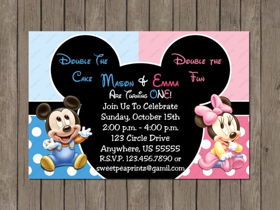 Birthday Invitations For Twins Boy And A Girl 10