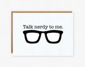 Funny Valentine's Day Card - Funny Anniversary Card - Talk Nerdy to Me Card - Funny Love Card Il_170x135