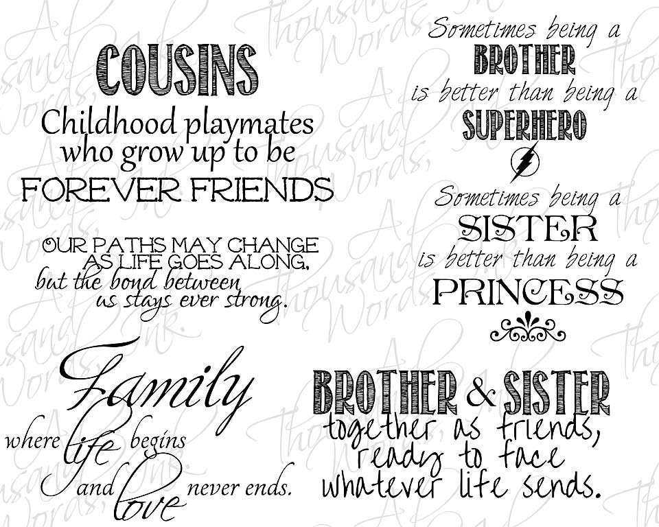 sale digital scrapbook family themed word art photo