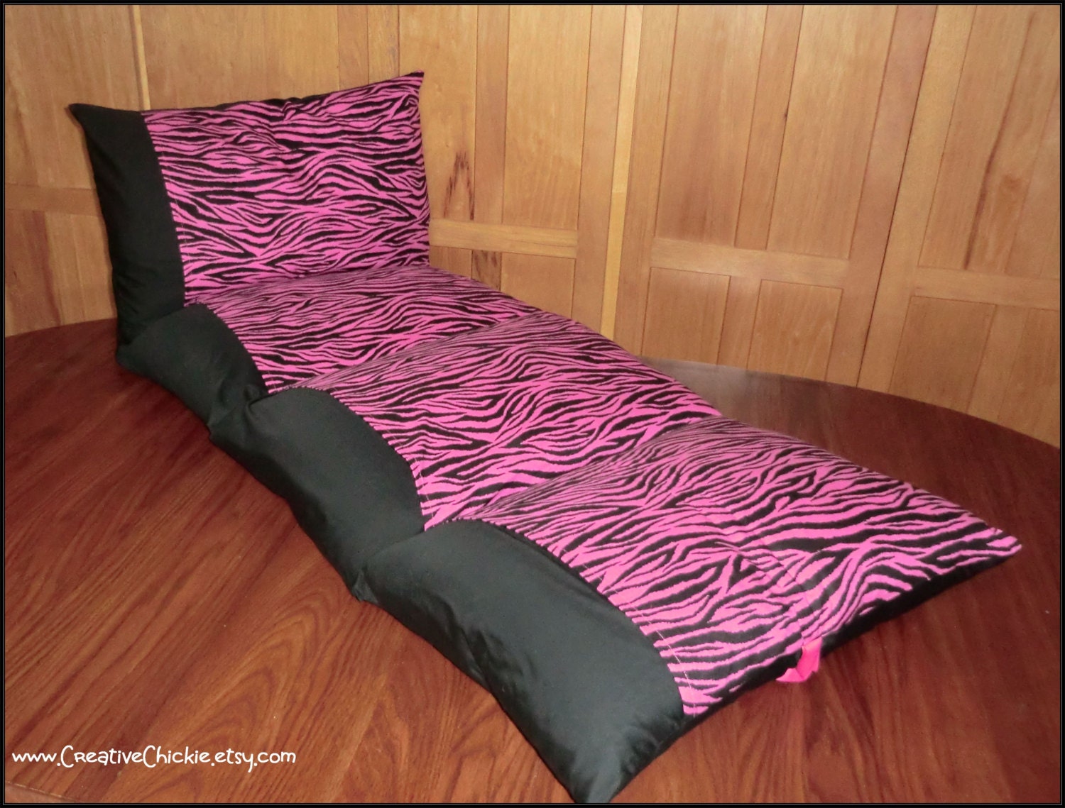 Zebra Pillow Bed Girls Nap Mat Pillow Mattress Zebra Print