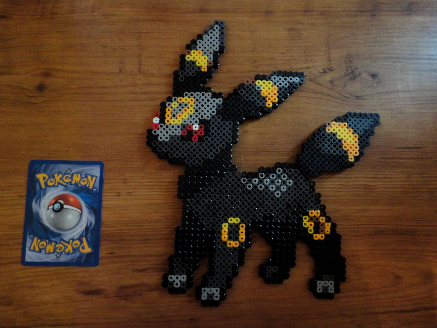 Umbreon Pokemon Perler Bead Sprite by PokePerlers on Etsy