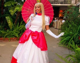 Princess Peach- Toadstool Mario Brothers -Bros Costume - Full Costume or Pattern- princess Daisy - cosplay