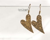 Floral Heart Earrings