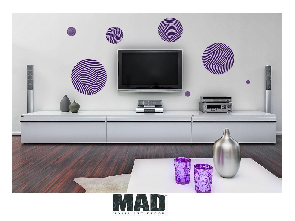 wall sticker wall decal OPART DESIGNcircles by MotifArtDecor