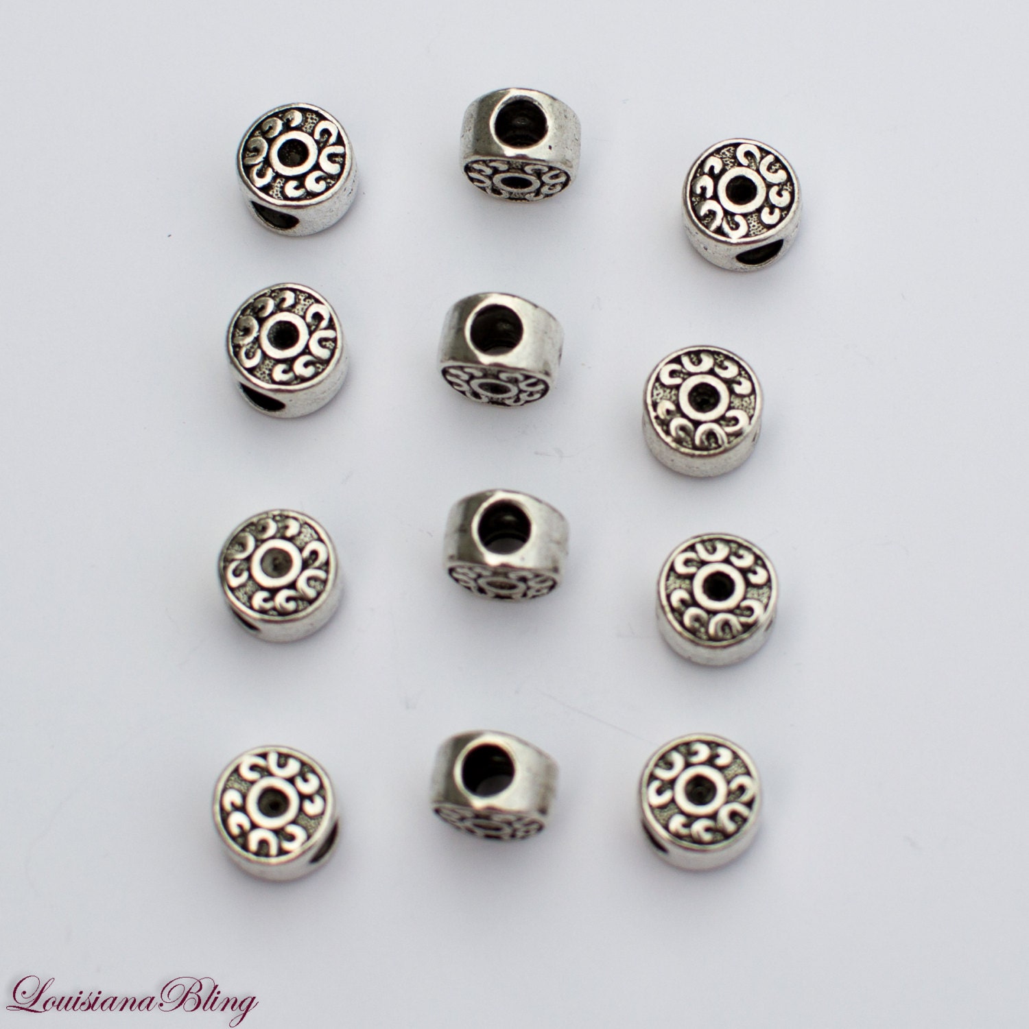 16 Pieces Large Hole Bead Large Hole Beads Decorative Top