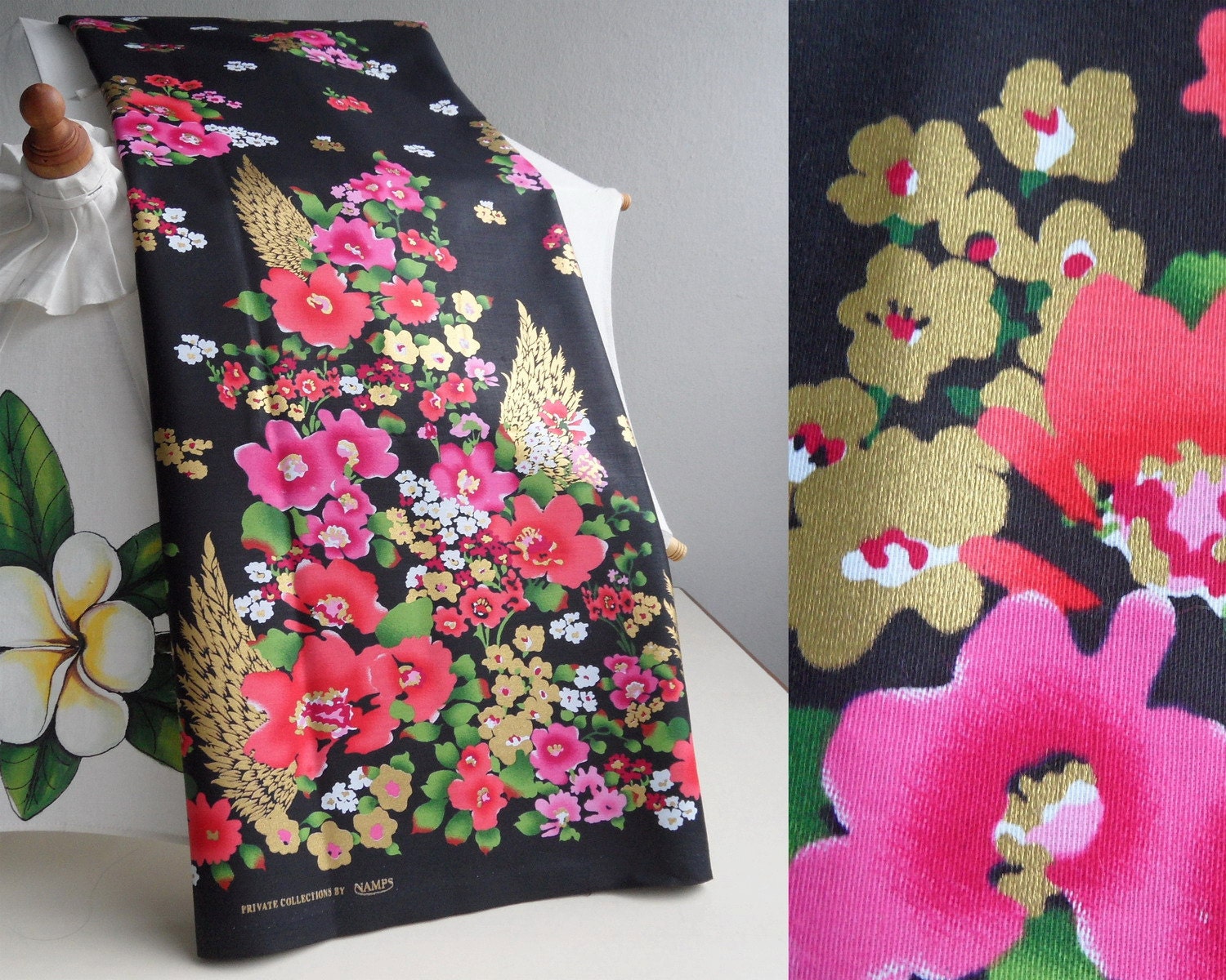 SALE Oriental fabric Japanese style fabric kimono fabric