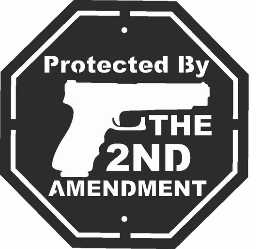 2nd Amendment sign 1/8 steel powder coated