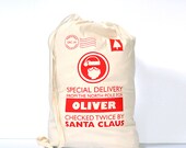 Personalized Santa Bag for Kids on Christmas Day. Santa Sack that makes a keepsake for gifts. Christmas Stocking. Il_170x135