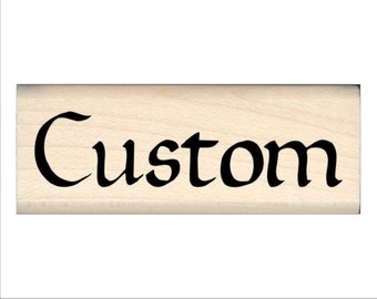 Custom Made Personalized Children's Name Rubber Stamp