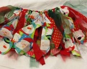 Red and green Christmas tutu, cute Christmas tutu, winter tutu, Holiday Fabric Scrap skirt, shabby chic fabric and tulle tutu Il_170x135
