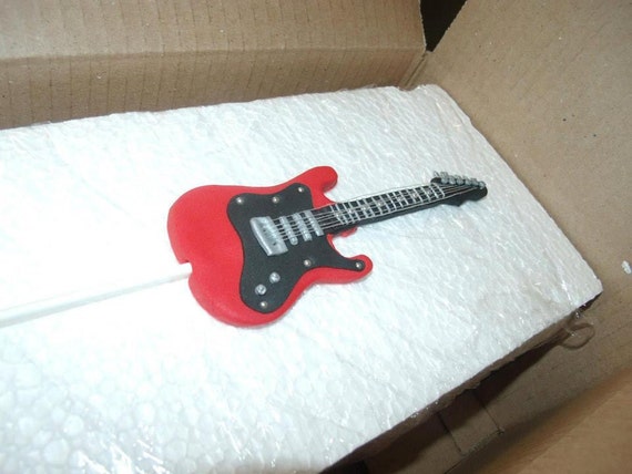 Fondant guitar cake topper custom color of choice