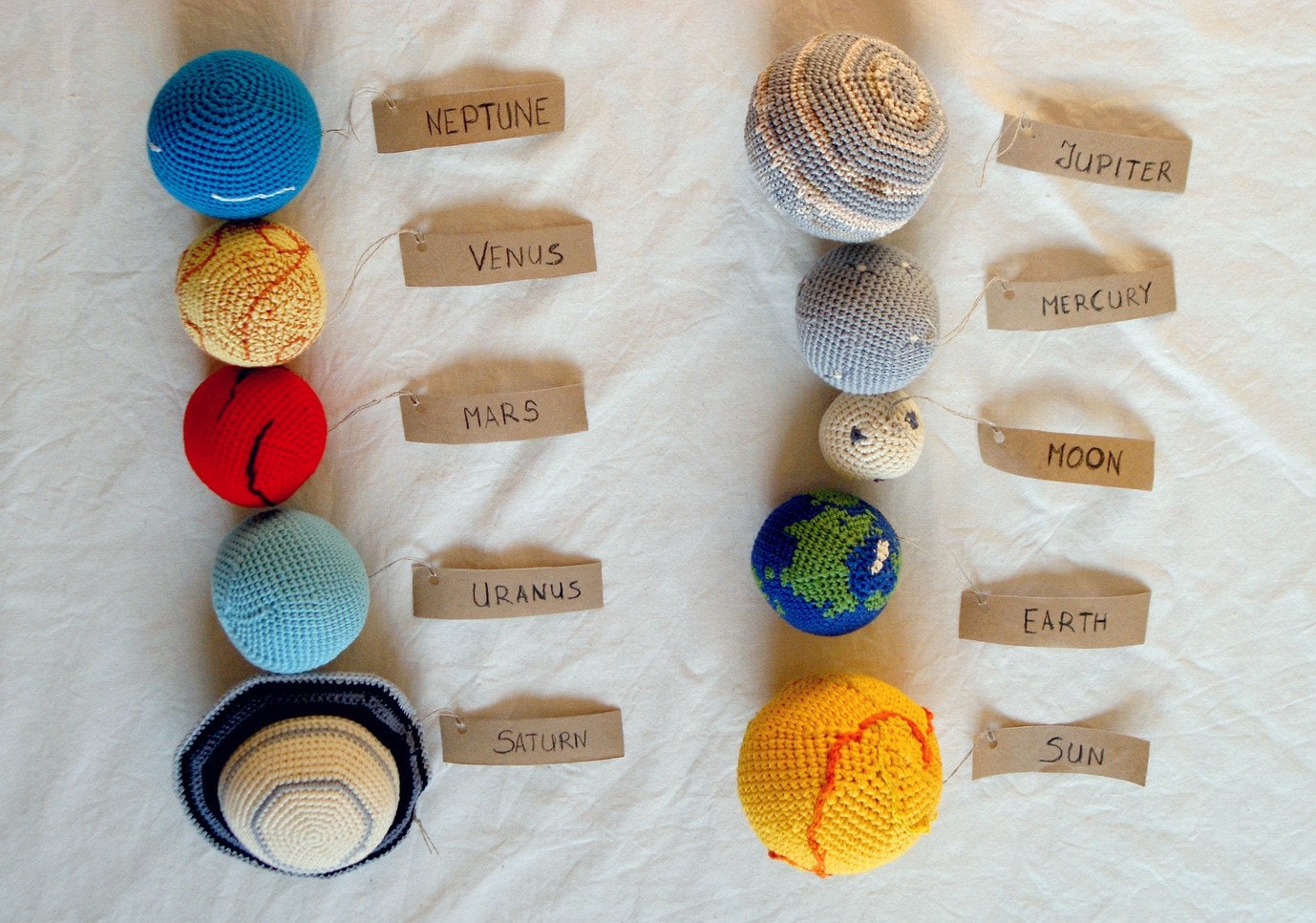 Solar System Planets Mobile Crochet Baby by YarnBallStories
