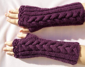 purple knit winter gloves, knit mitten, autumn gloves, winter accessories, autumn mittens, autumn accessories, warm mitten, Exclusive gloves