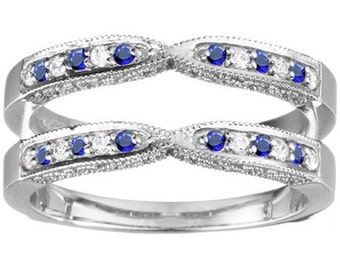 wedding ring enhancer sapphire