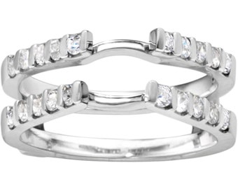 Cathedral wedding ring guard