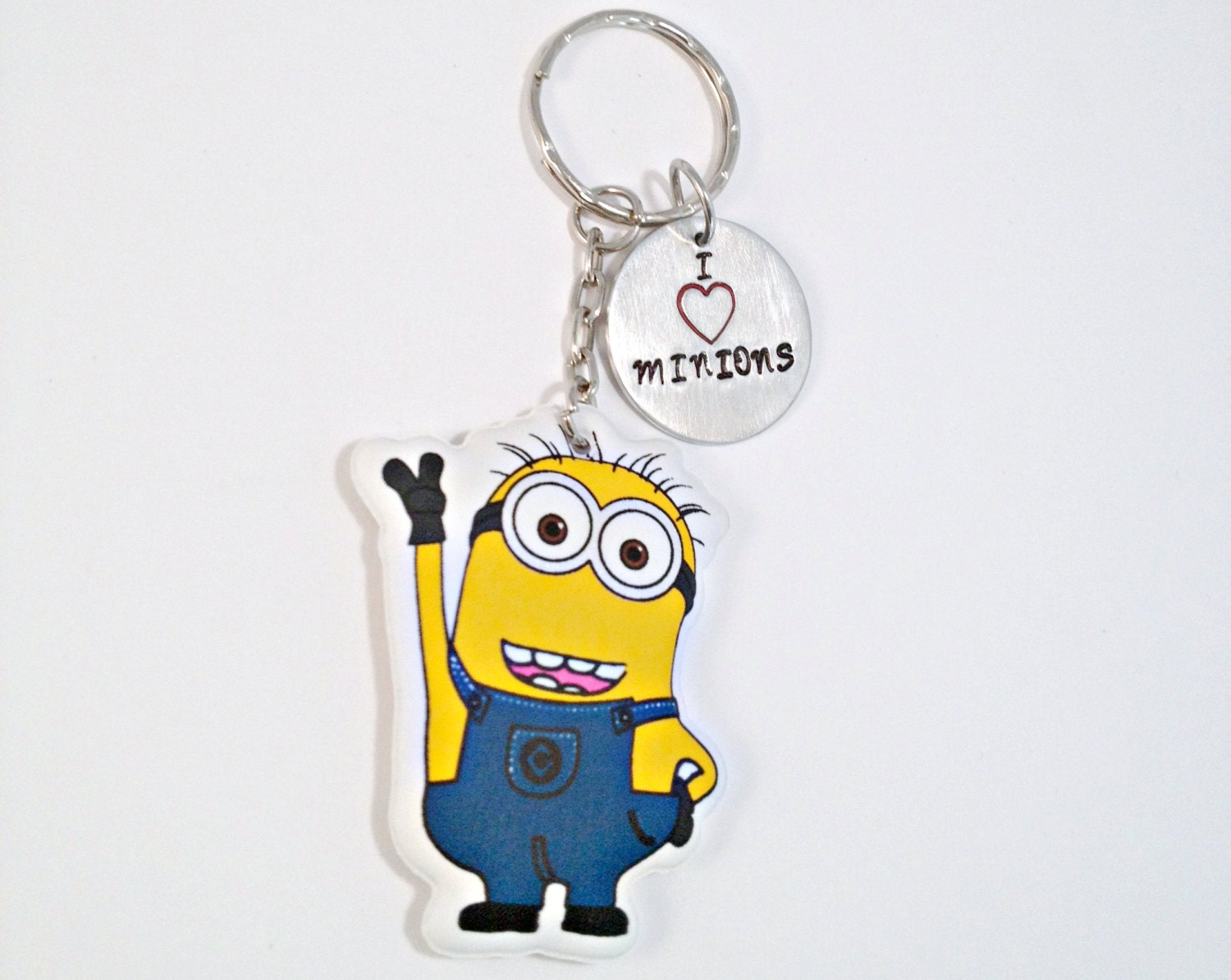 Pick Your Minion Keychain by CraftedSilverLining on Etsy
