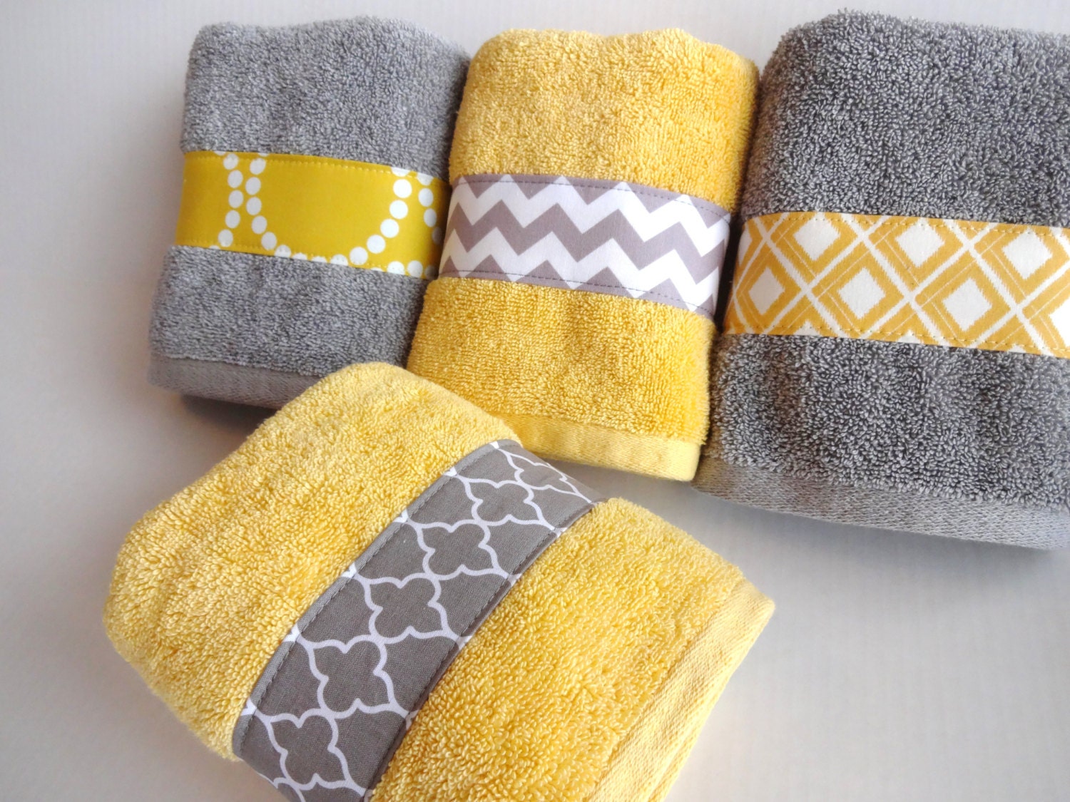 Yellow and Grey Bath Towels yellow and grey yellow and gray