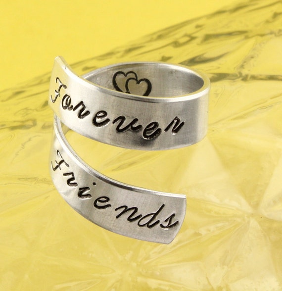 SALE Forever Friends Wrap Twist Ring Best Friends Ring