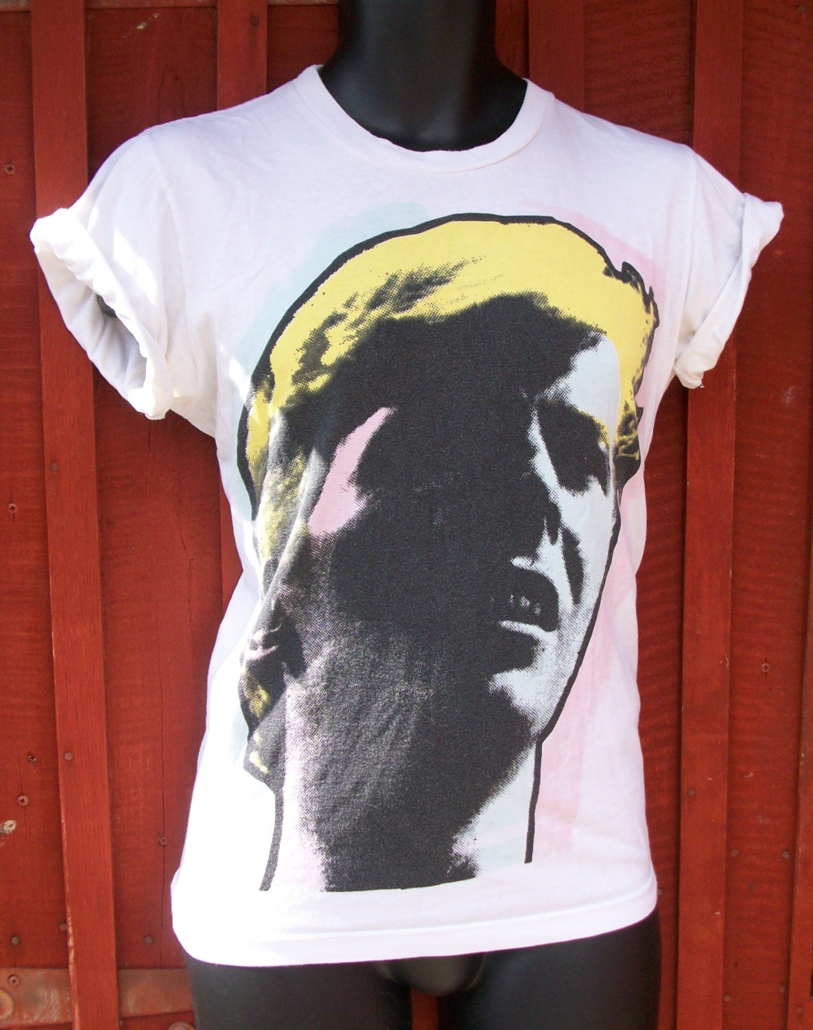 Vintage Mens TShirt Small David Bowie Glam by scatteredvintage