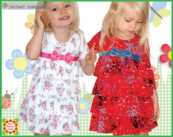 Sugar & Spice Knit Ruffle Girls Dress Patterns Free