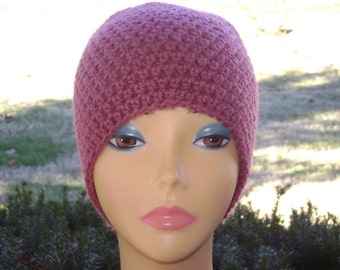Dark Rose Pink Hat for Woman or Teen
