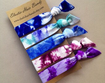 The Kelli Tie Dye Collection Hair Ties OR Headbands You Choose by Elastic Hair Bandz on Etsy