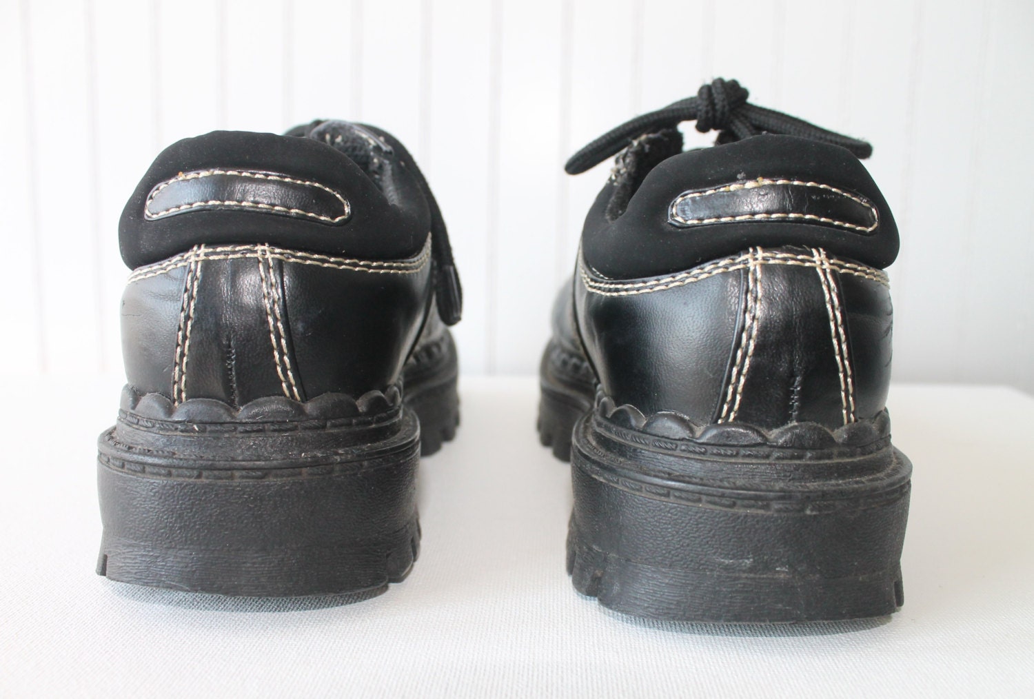 90's Chunky Platform SODA Black Shoes Grunge Goth Club Kid