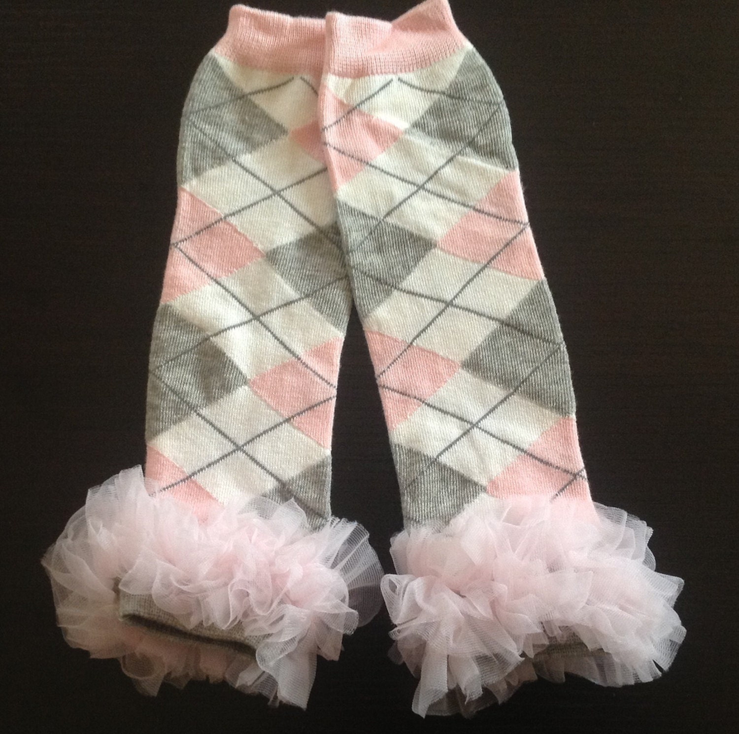 Gray and Pink leg warmers leg warmers baby by BabyLiloHairBoutique