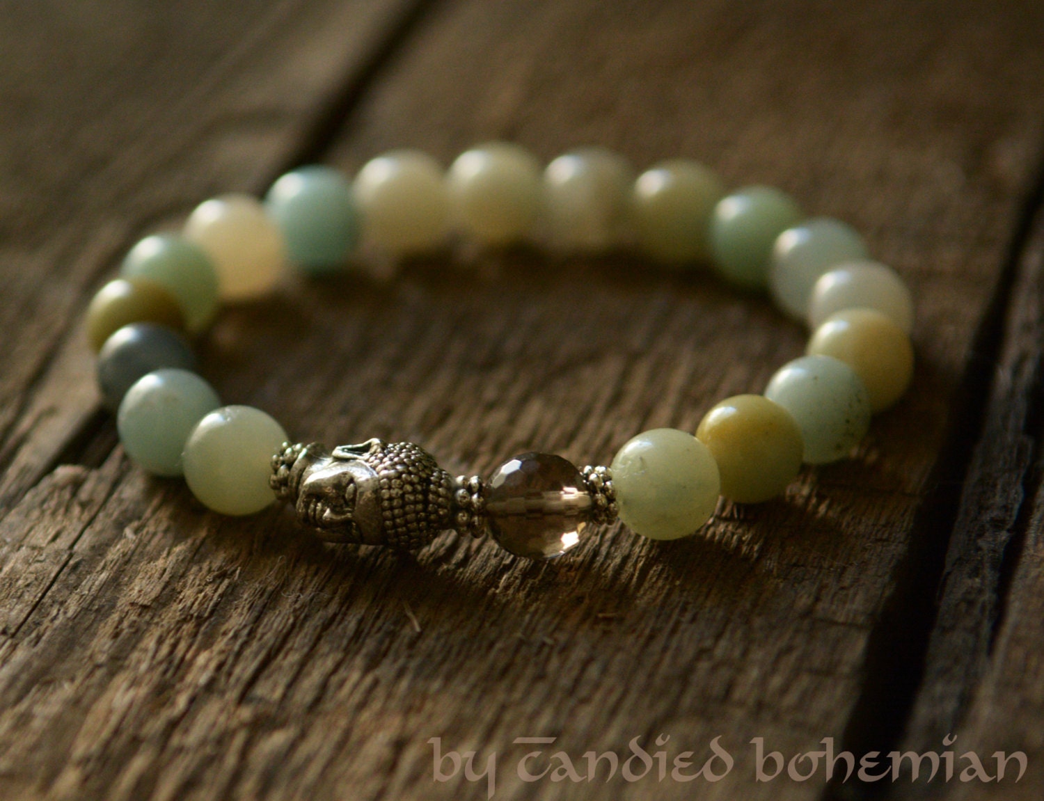 Buddha Bracelet Feel The Power Yoga Jewelry by CandiedBohemian