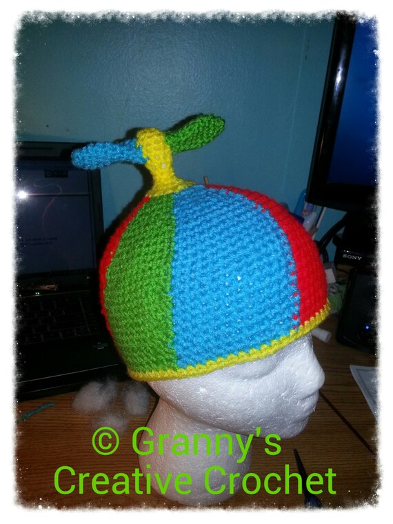 Propeller Beanie Hat Sizes Newborn to Large Adult Winter